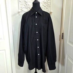 Banana Republic Men's Black Button-Up Shirt Size XL
